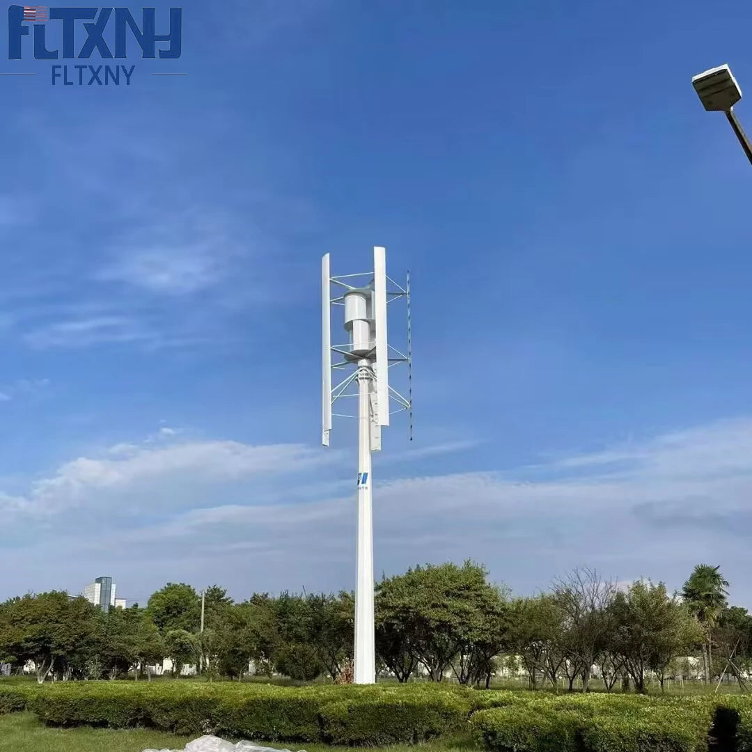 New Vertical Wind Turbine Generator 10000W 220V 3 Phase For Home Or Streetlight Use With MPPT Controller