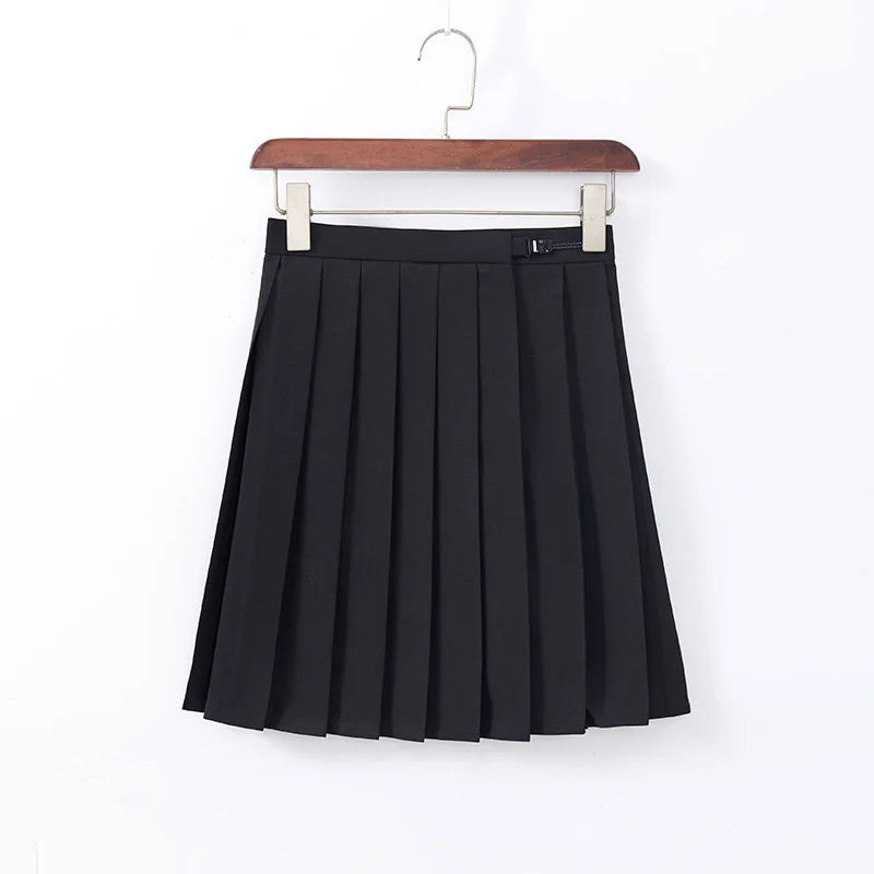 Japanese School Uniform Cute Girl Jk Suit Black Collar White Three-piece Suit Campus Sailor Suit Bow Long-sleeved Suit Uniform