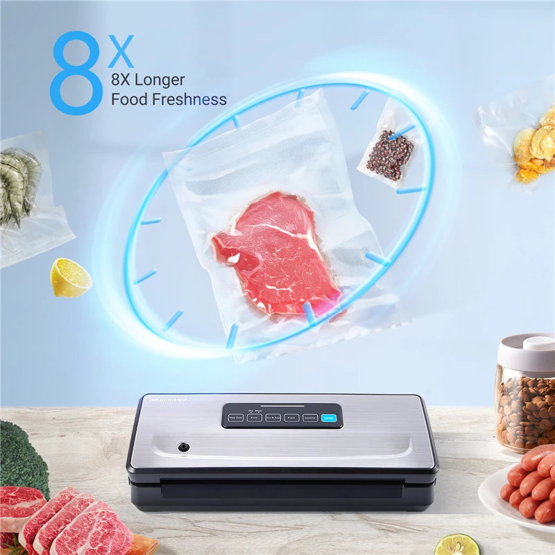 INKBIRD Plastic Bag Sealer Vacuum Sealing Machines With Dry/Moist/Pulse/Canister Packaging Modes Versatile Kitchen Appliances