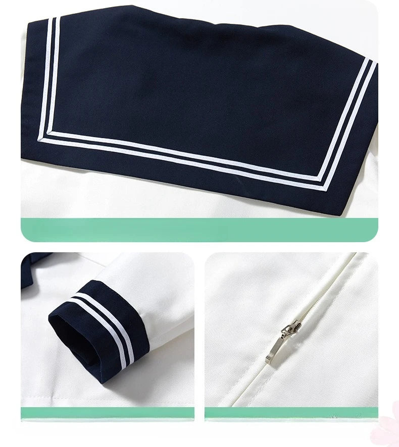 Schoolgirl Uniform  Navy Sailor School Uniforms Students Clothes For Girls Anime COS Sailor Navy Suit