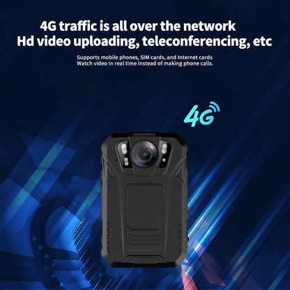 Yingshiwei YSW-V1 4G WiFi 4K HD Dash Cam DVR Intelligent AI Security Bodycam Mini Wireless Police Body Camera With Charging Base