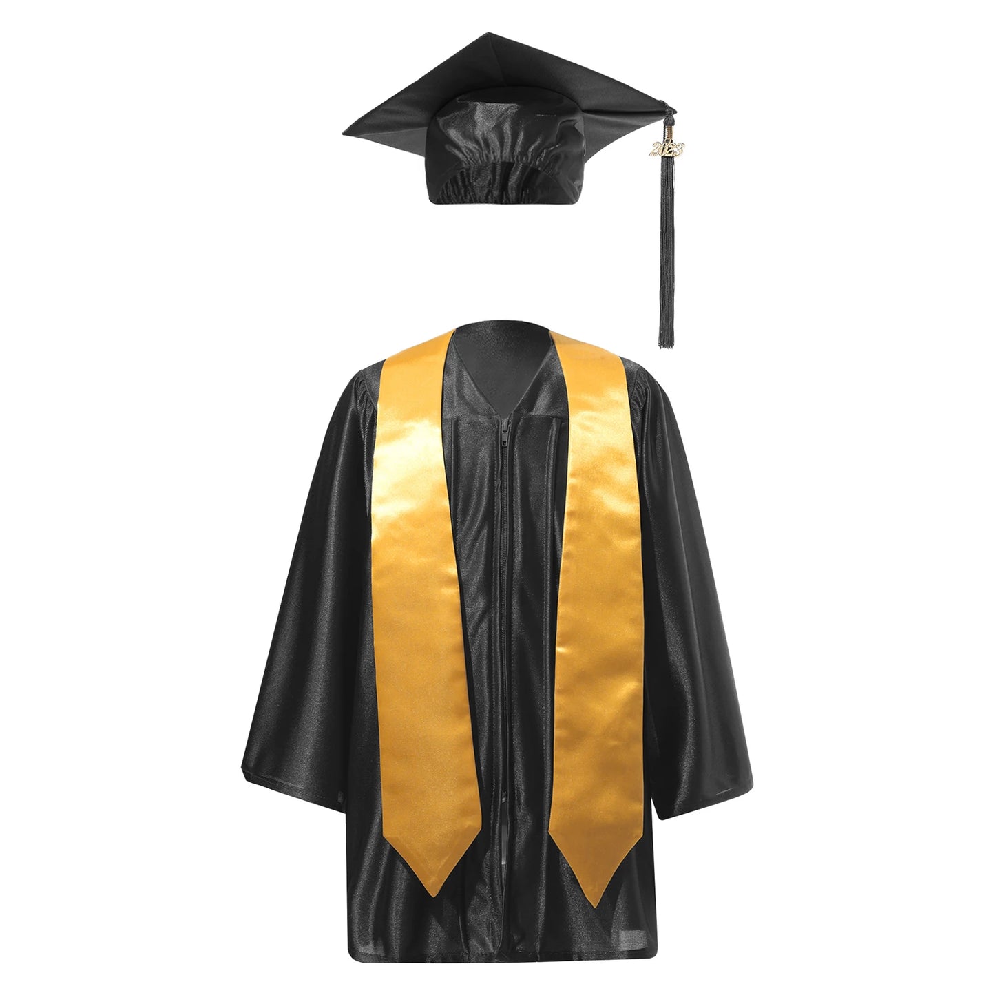 Kids Girls Boys School Uniform Ceremony Graduation Ceremony Gown with Badge Outfit Children Set Preschool Kindergarten Costumes