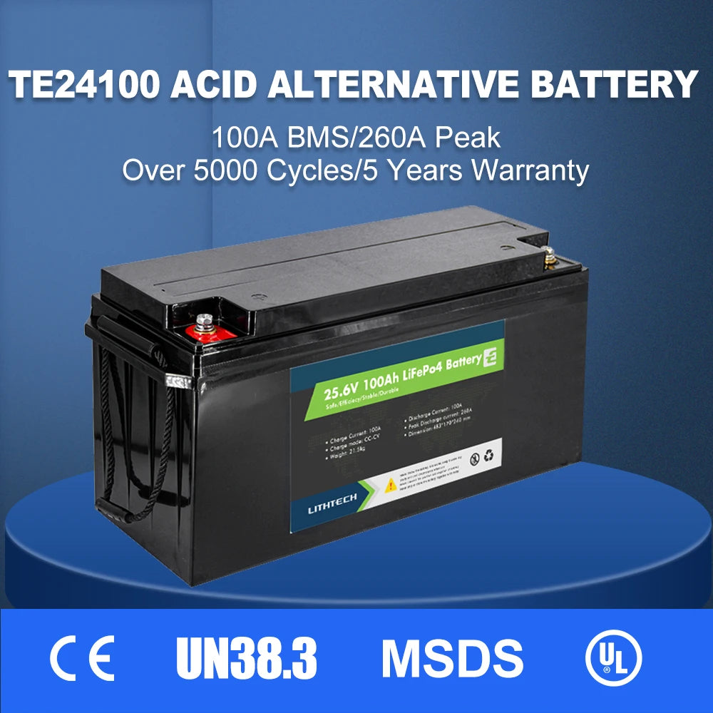 24v solar battery 24v 100ah lifepo4 battery eu warehouse stock 24v battery pack