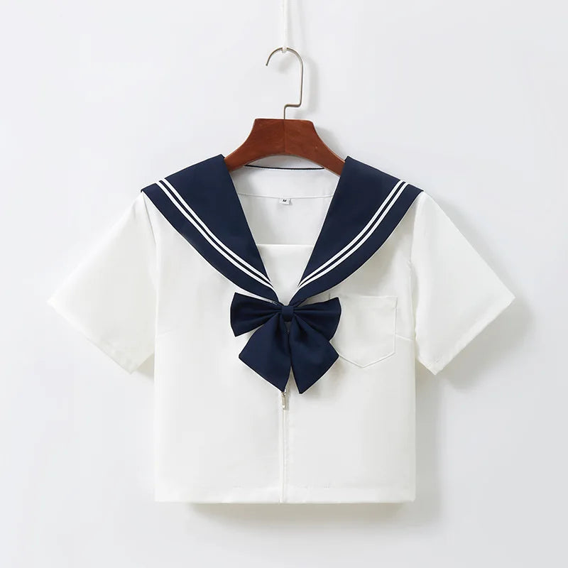 Schoolgirl Uniform  Navy Sailor School Uniforms Students Clothes For Girls Anime COS Sailor Navy Suit
