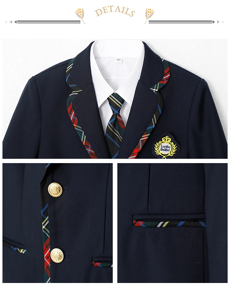 Japanese School Uniforms for Men and Women, Anime Dress, Clothes Set for Kids, Girls, Boys, British, Japan, Outfits