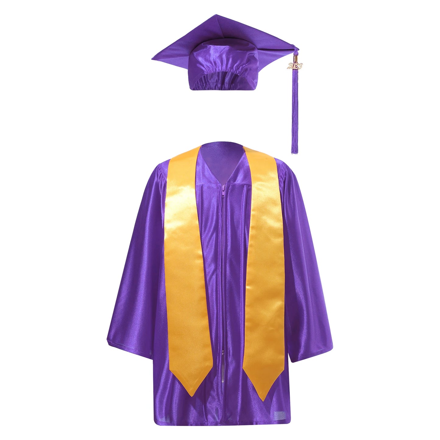 Kids Girls Boys School Uniform Ceremony Graduation Ceremony Gown with Badge Outfit Children Set Preschool Kindergarten Costumes
