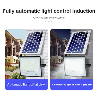 New 1000W Outdoor LED Solar Projection Light With Remote Control Waterproof IP67 Waterproof High Power Outdoor Street Light