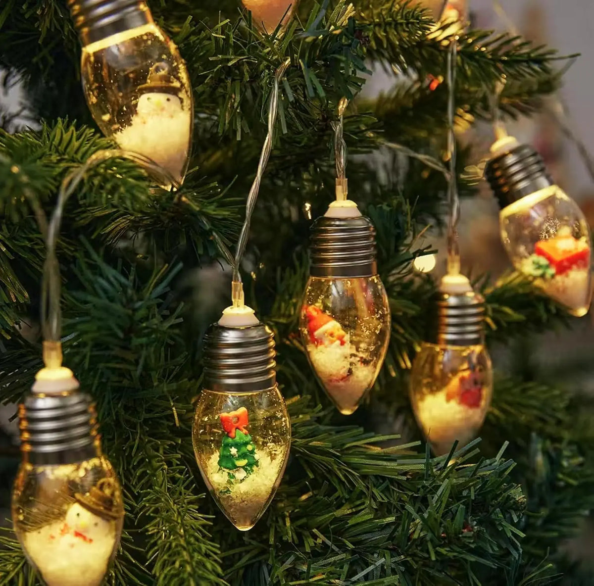 Christmas Tree Solar String Light 5m 20 Bulbs Outdoor Waterproof Fairy Lights for Porch Balcony Garden Decor Solar Fence Light