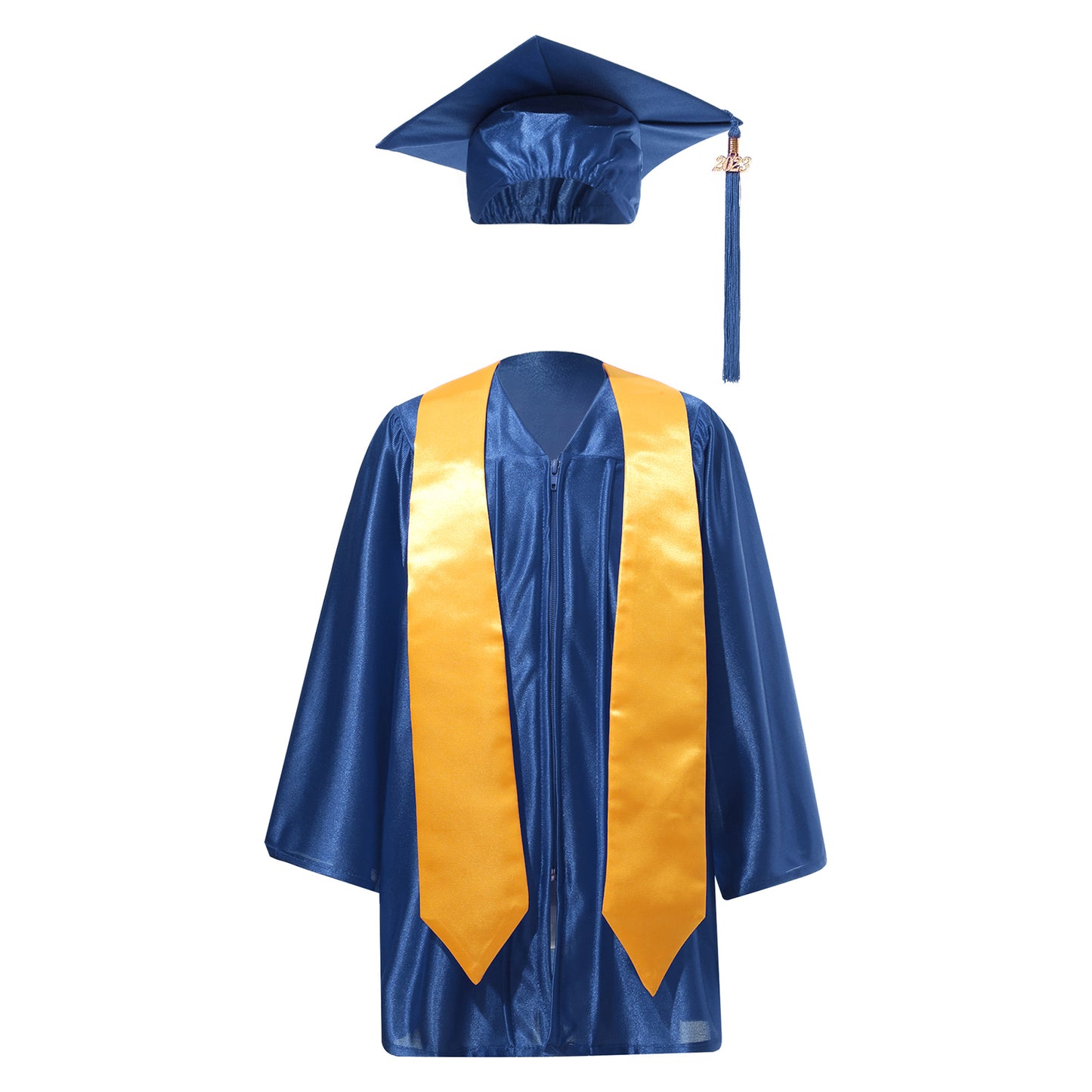 Kids Girls Boys School Uniform Ceremony Graduation Ceremony Gown with Badge Outfit Children Set Preschool Kindergarten Costumes