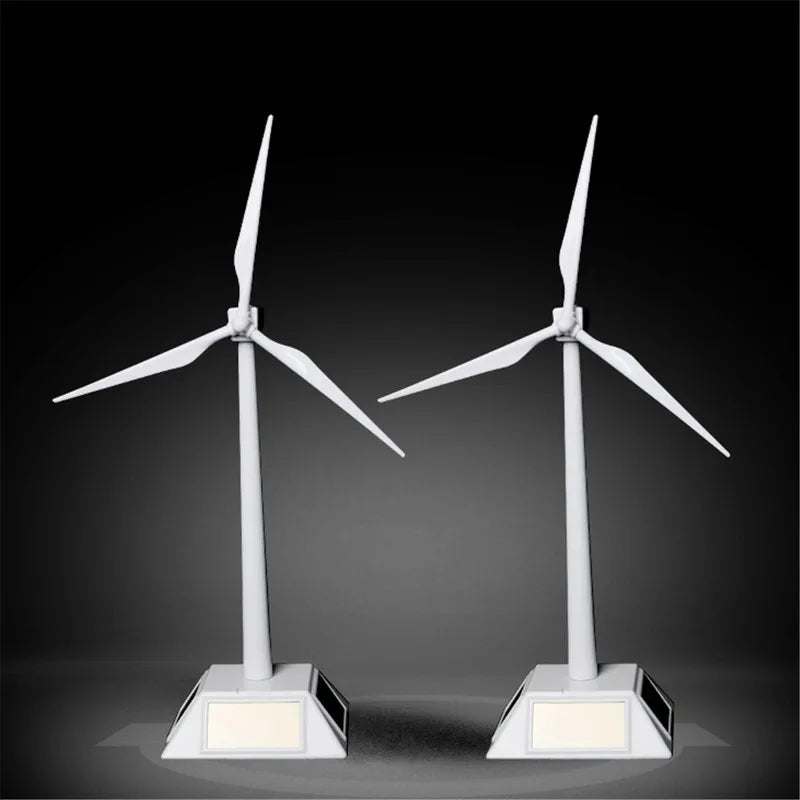 2 in 1 Solar Wind Generator Model Gift Exhibition Stand Windmill Educational Assembly Kit Desktop Decoration Power Generator