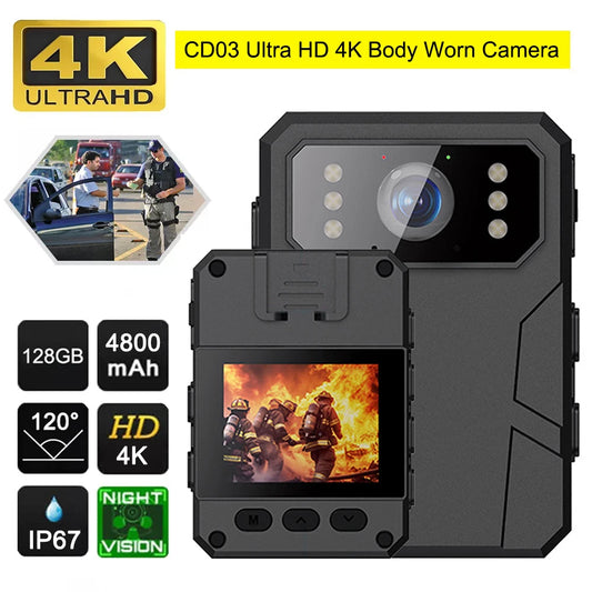 2K/4K/1080P Mini Digital Camera Sports DV DVR Body Cam Video Recorder Site Enforcement Recorder Camcorders