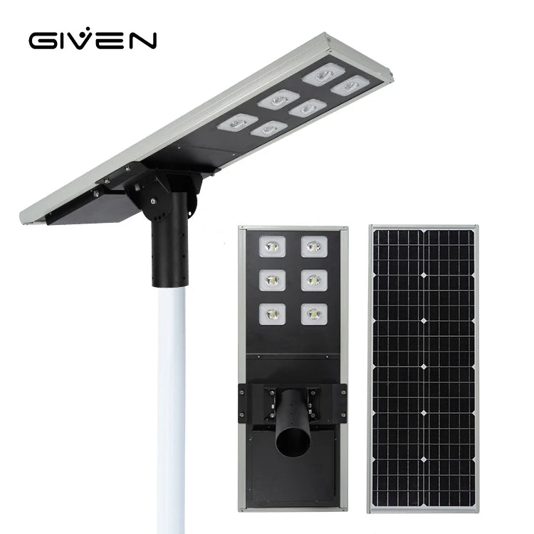 Hot Sale Waterproof IP65 Outdoor Street Lamp 60 80 100 120 W Integrated All In One Solar Streetlight