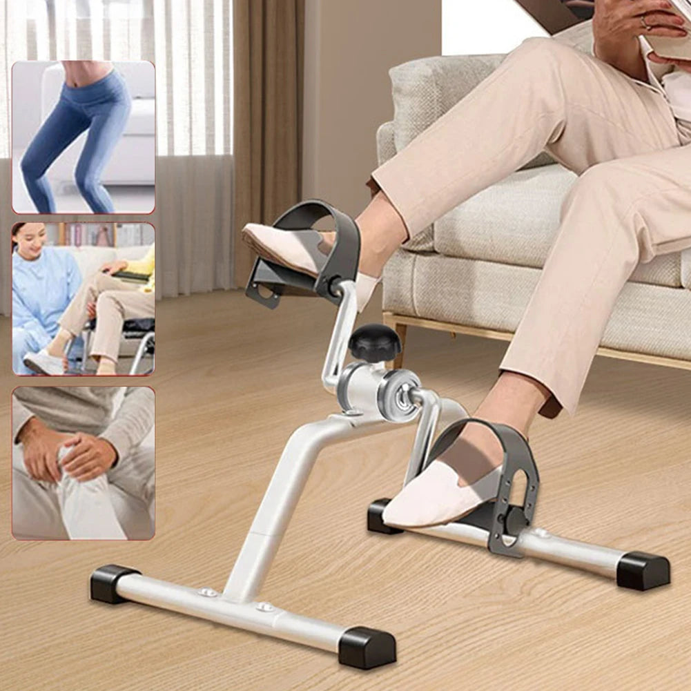 Pedal Exerciser Exercise Bike Under Desk Bike Pedal Exerciser for Elderly Leg Rehabilitation Home Gym Exercise Fitness Equipment