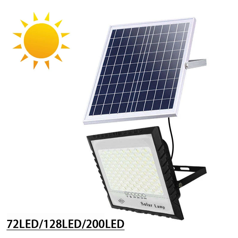 72/128/200 LEDs Energy Save Spotlight IP65 Outdoor Solar Led Lamp Solar Garden Wall Light with Remote Control Solar Street Light