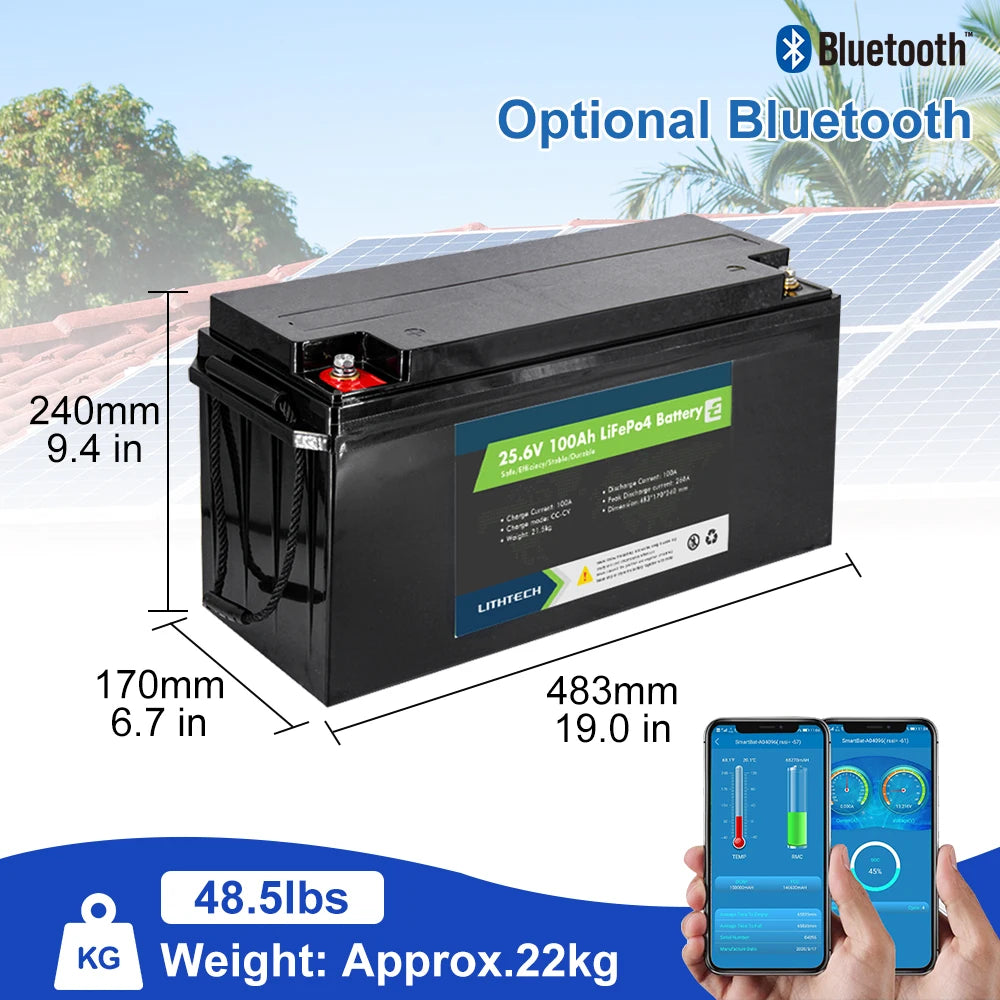 24v solar battery 24v 100ah lifepo4 battery eu warehouse stock 24v battery pack