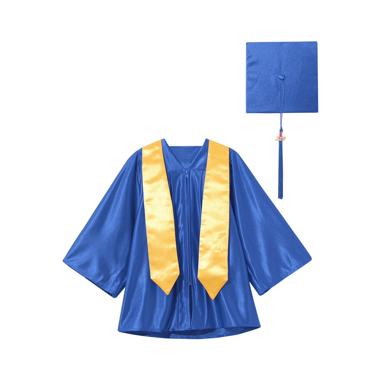 Kids Girls Boys School Uniform Ceremony Graduation Ceremony Gown with Badge Outfit Children Set Preschool Kindergarten Costumes