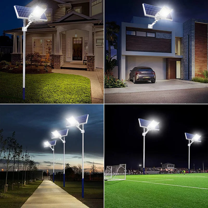 2000w Solar street lamp outdoor solar light waterproof sports remote control safety lighting garden lighting garden decoration