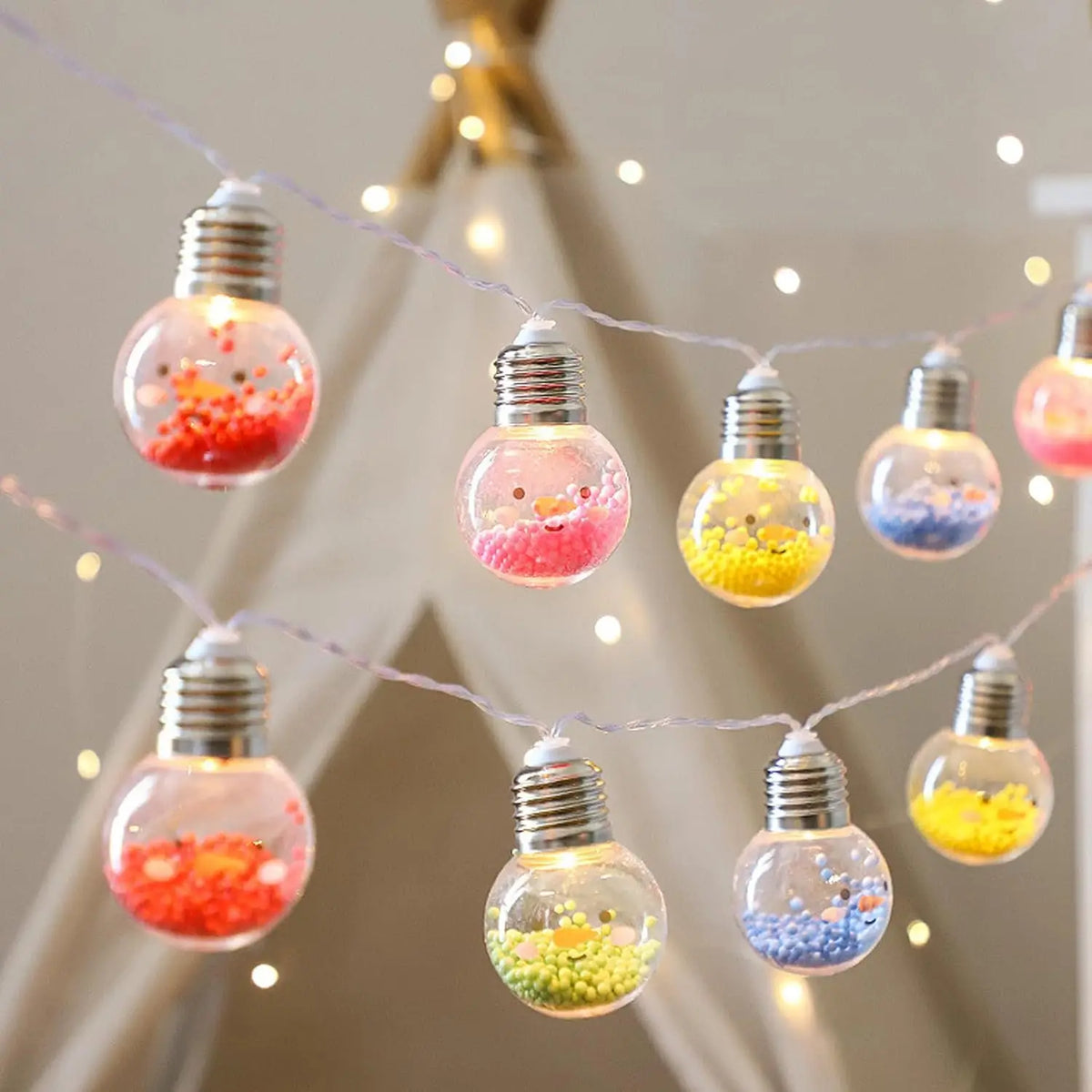 Christmas Tree Solar String Light 5m 20 Bulbs Outdoor Waterproof Fairy Lights for Porch Balcony Garden Decor Solar Fence Light