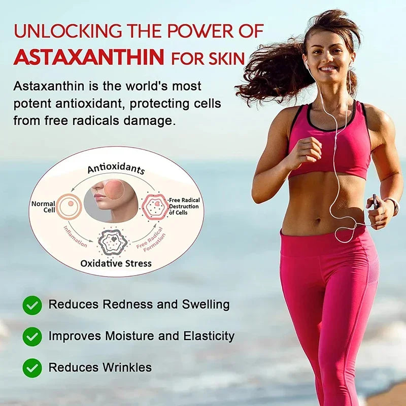 Astaxanthin + Lycopene Capsules - Antioxidant, Promotes Blood Circulation, Supports Heart, Joint and Vision Health, Non-GMO - MediaEclat.store