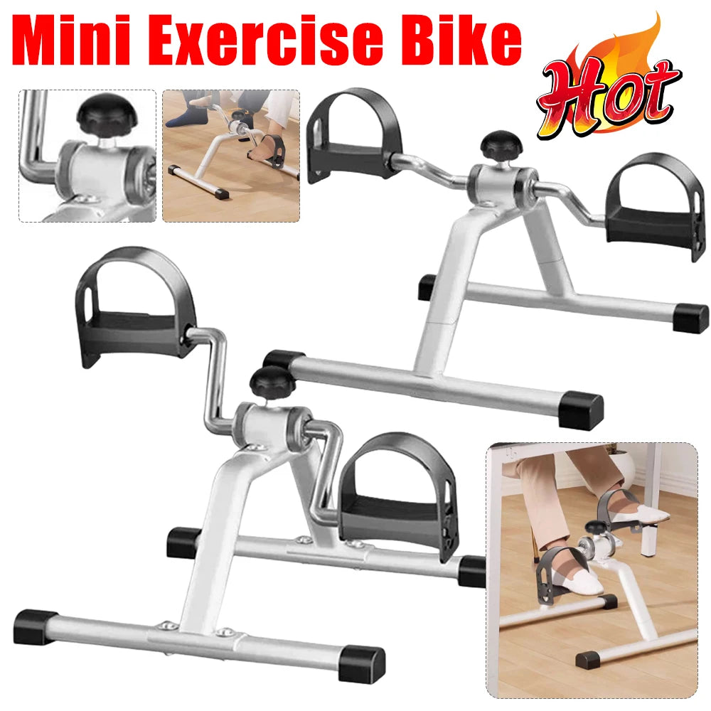 Pedal Exerciser Exercise Bike Under Desk Bike Pedal Exerciser for Elderly Leg Rehabilitation Home Gym Exercise Fitness Equipment
