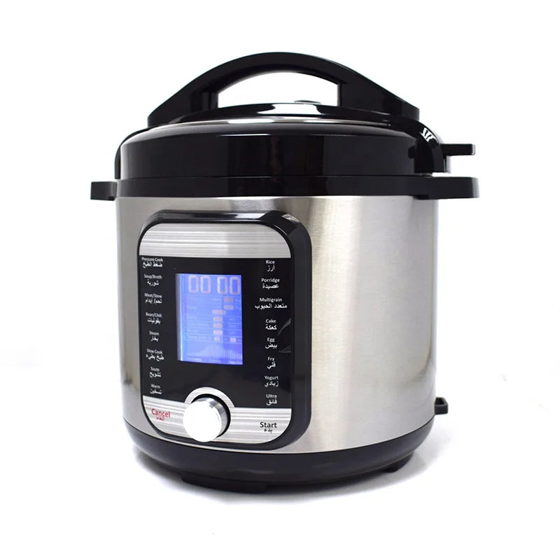 Electric Pressure Cooker Rice Soup Bone Porridge Meat Stew Multigrain Bean Chili Cake Egg Slow Cook Fry Stew Yogurt Knob Control