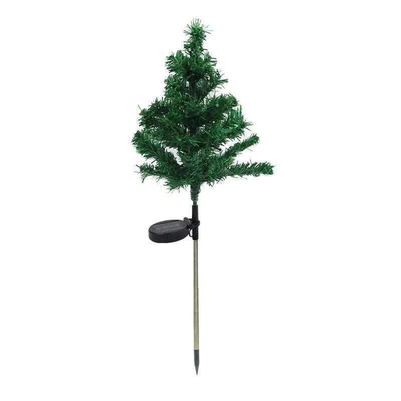 Solar Christmas Tree LED Light Outdoor Decorative Lawn Garden Pathway Landscape Lighting Festive Holiday Decor