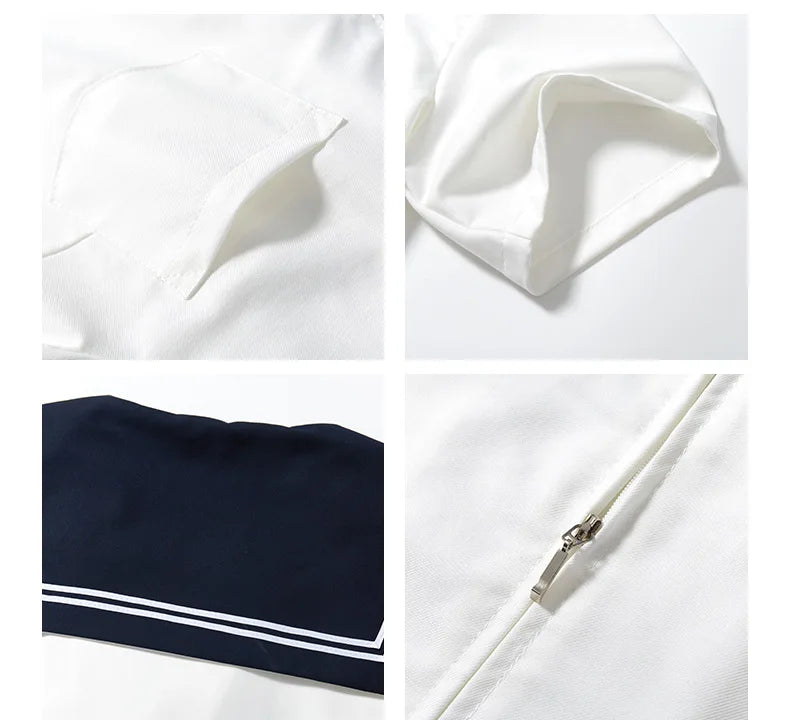 Schoolgirl Uniform  Navy Sailor School Uniforms Students Clothes For Girls Anime COS Sailor Navy Suit