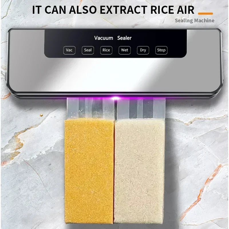 Electric Vacuum Sealer Packaging Machine Kitchen Food Saver Bags Commercial Vacuum Food 30cm Sealing for Home Packaging Supplies