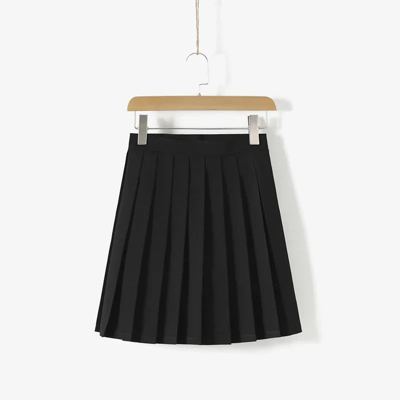 2025 Japanese School Uniform Girls Jk Suit Red Tie Black Oversized Patchwork Basic Sailor Uniform Women Long Sleeve Suit