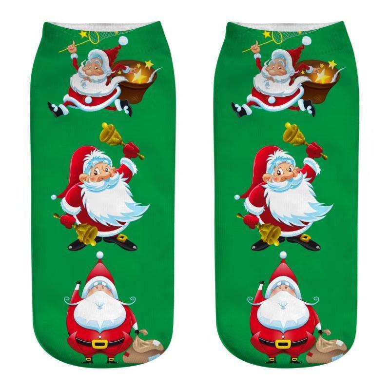 Christmas Stockings Printed Short Socks