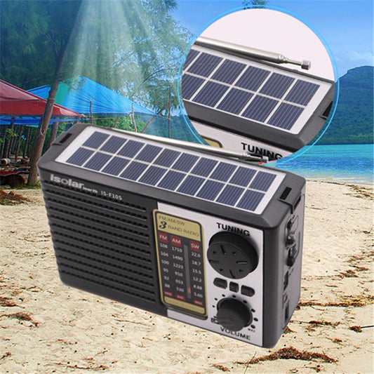 Full Band Bluetooth Card MP3 Player Solar Emergency Charging