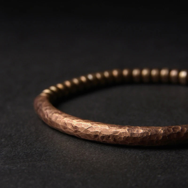 Hand-hammered Pure Copper Bracelet Retro