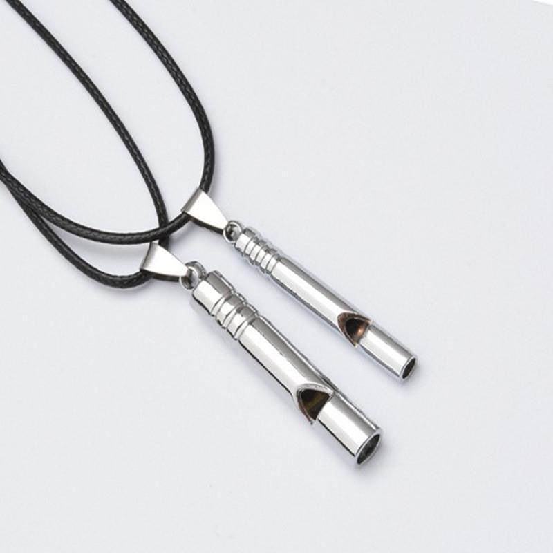 Titanium Emergency Alarm Portable Keychain Necklace