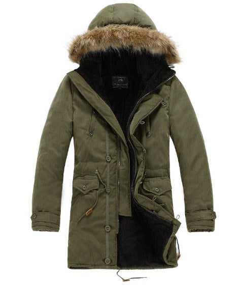 Men's Warm Overcoat Winter Coat Parka Cotton Jackets - MediaEclat.store