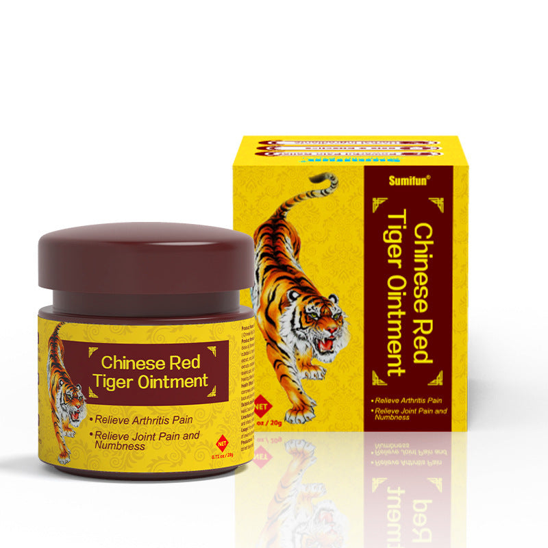 Chinese Red Tiger Blood Circulation Activating Plaster Tiger Cream Fever Pain Relief Cream