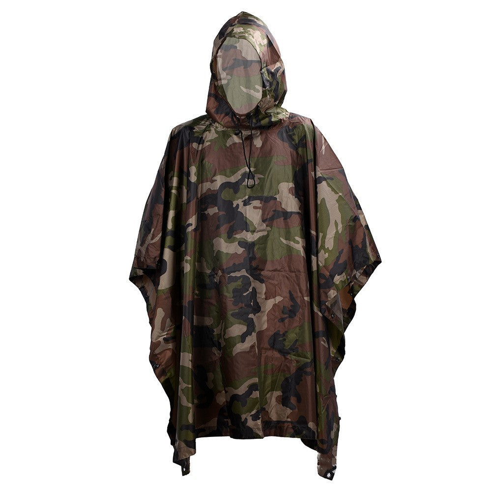 Multifunctional Portable Poncho Camouflage Raincoat