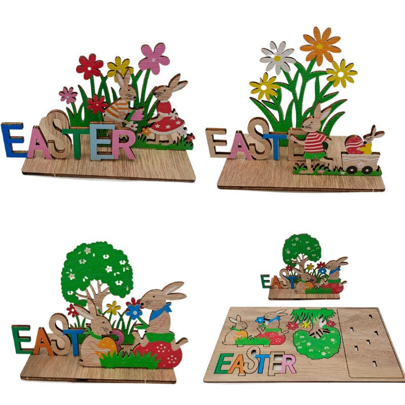 Wooden Easter Home Decoration Ornaments - MediaEclat.store