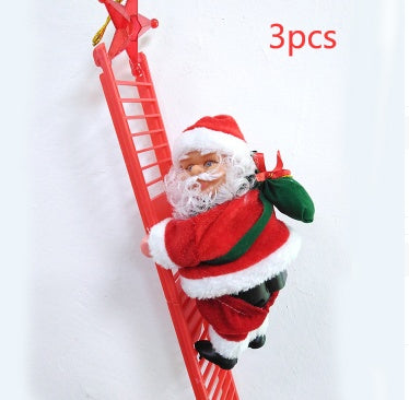 Santa Claus Climbing Ladder Electric Santa Claus Climbing Ladder