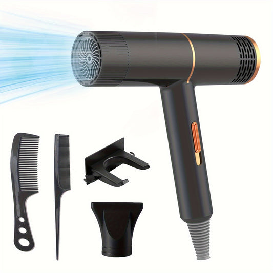 High-Power Electric Hair Dryer, Hot Air Comb Barber Shop Hair Dryer With A Pair Of Combs And Brackets, Comb Quick Blow Drying High-Speed Hair Dryer Family Travel Salon, Hot Wind Comb Hair Salon Blowing Comb