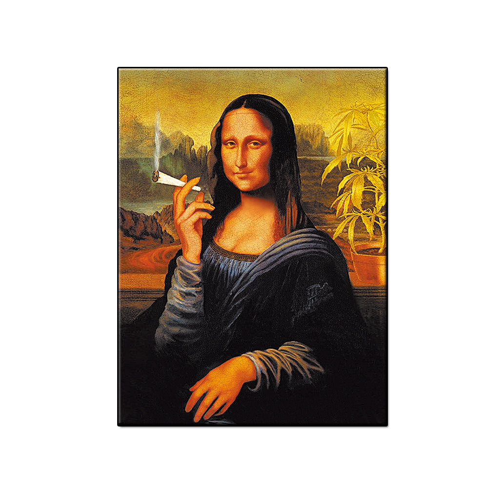 Mona Lisa Pattern Art Canvas Poster - MediaEclat.store