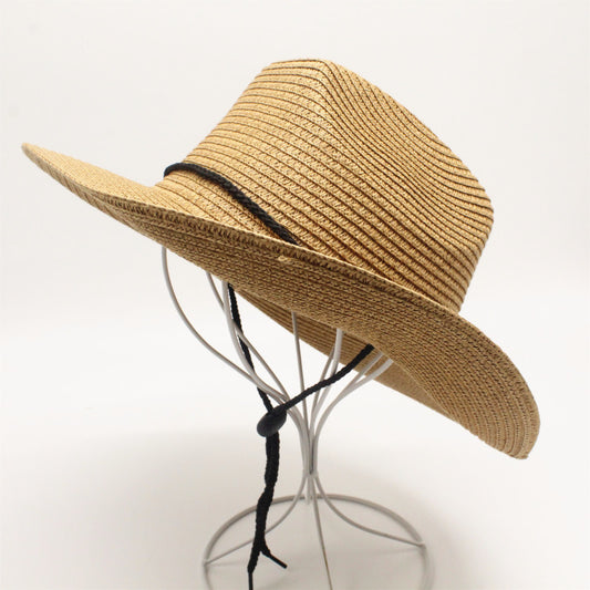 Shade Outdoor Beach Big Brim Cowboy Straw Hat