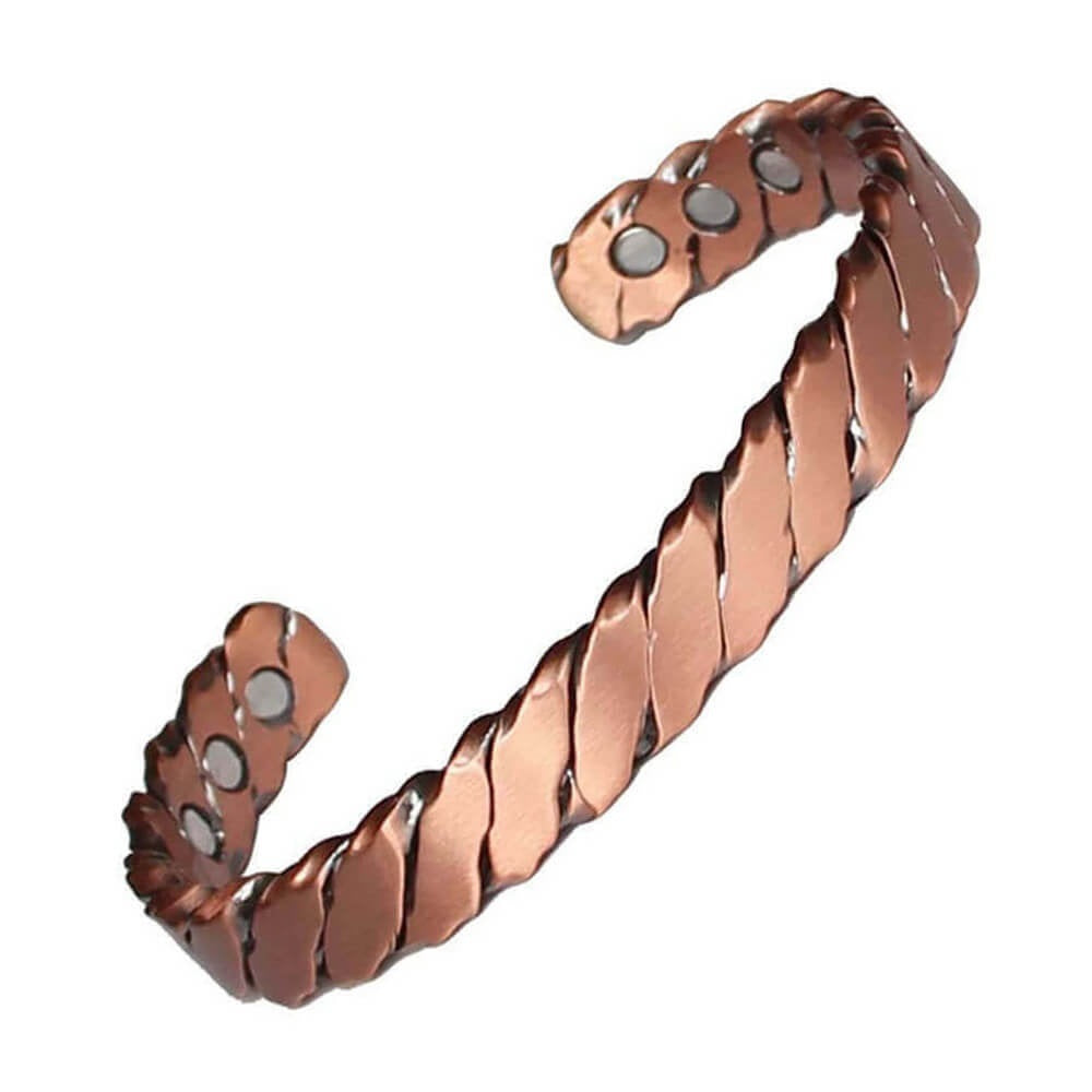 Unisex Vintage Red Copper Magnet Bracelet