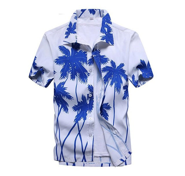 Aloha Shirts Short-sleeved Fashion Chemise Homme Blouse - MediaEclat.store