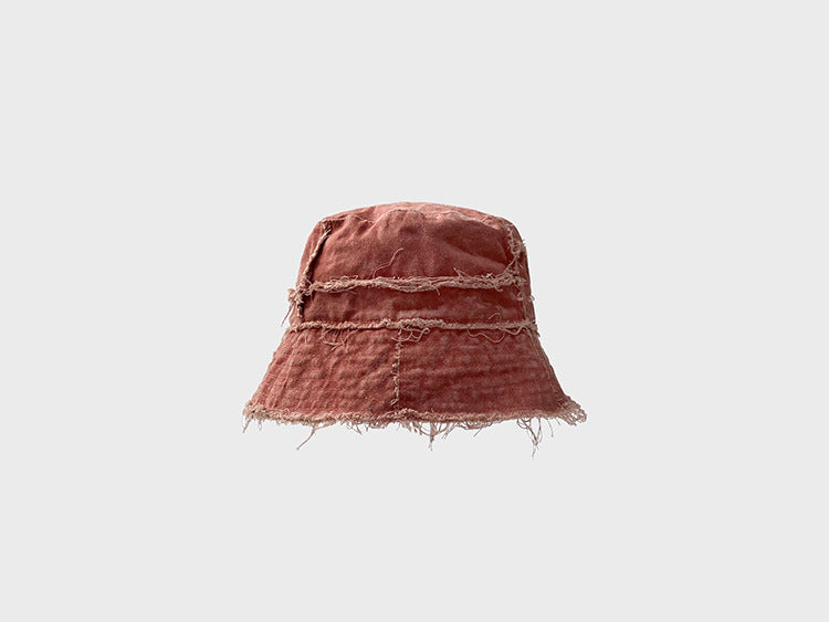 Japanese Style Washed Stitching Frayed Fisherman Hat