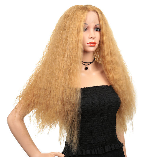 Fashion Corn Perm Curly Lace Chemical Fiber Headgear