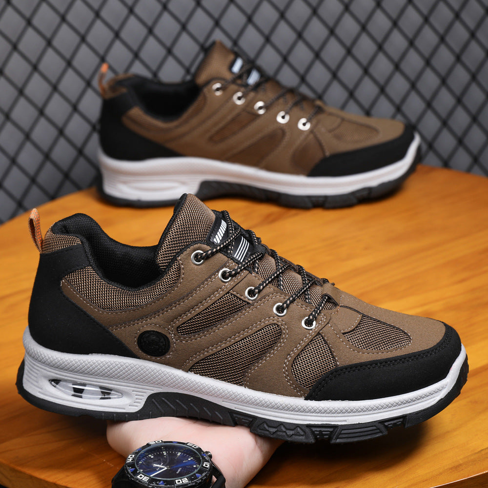 Casual Air Cushion Mesh Shoes Men Outdoor Breathable  Lace-up Sneakers Running Sports Shoes - MediaEclat.store