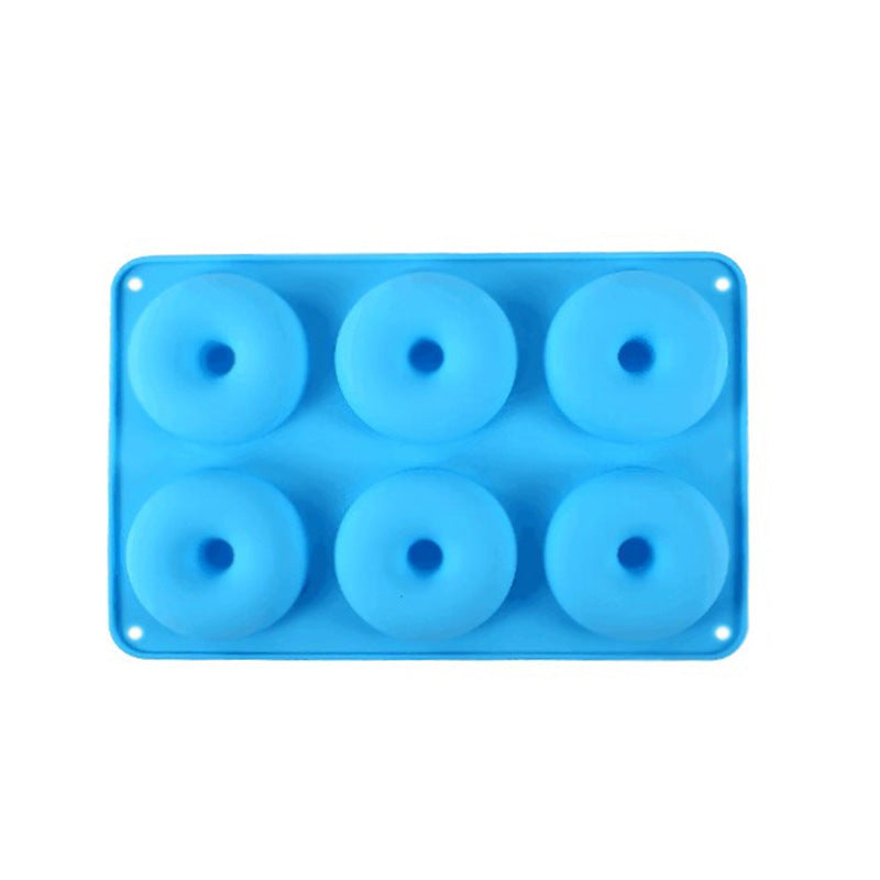 6-piece Food Grade Silicone Donut Mold