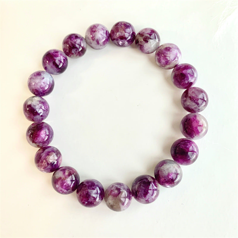Natural Crystal Snowflake Grandmother Crystal Purple Bracelet