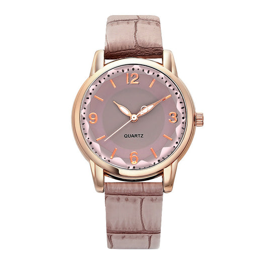 Women's Two-tone Dial Belt Quartz Watch - MediaEclat.store