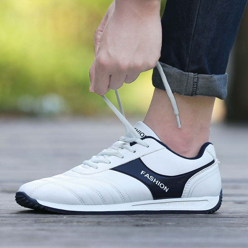 Men's Casual White Shoes Social Boy Wear-resistant Skate Shoes Men